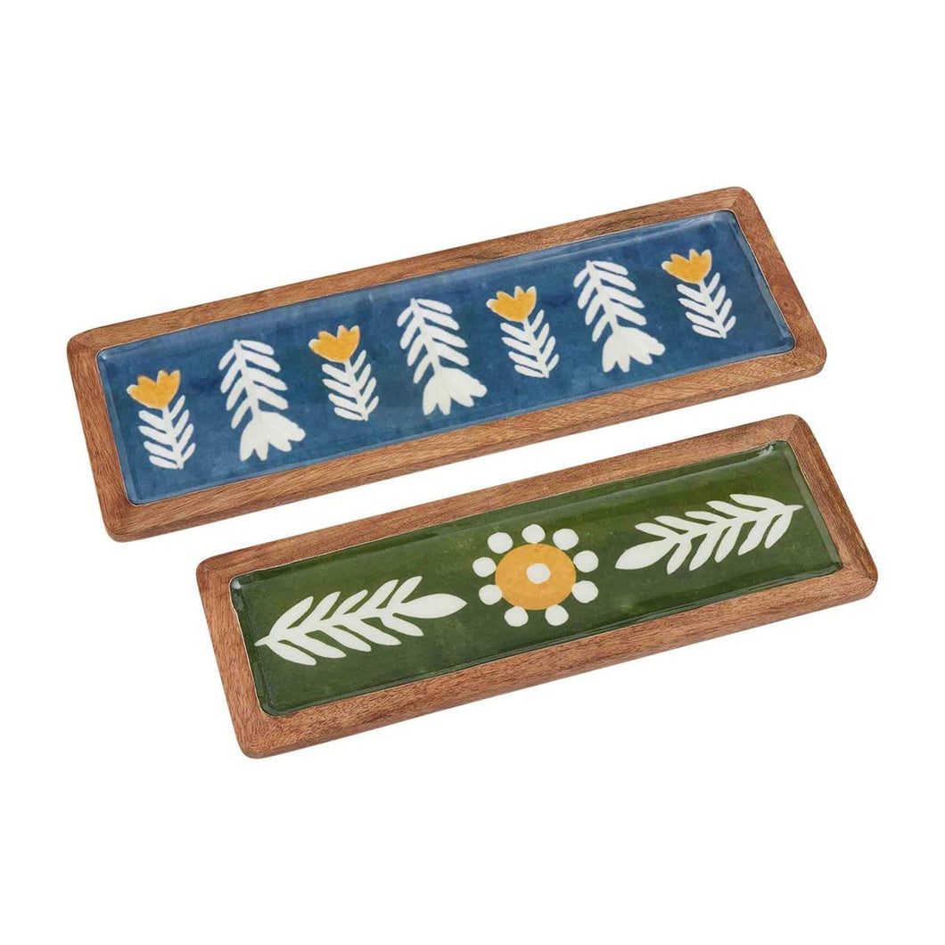 Floral Dot Tray Set