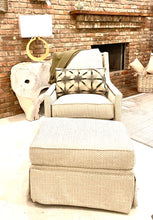 Load image into Gallery viewer, Swivel Glide Chair &amp; Ottoman
