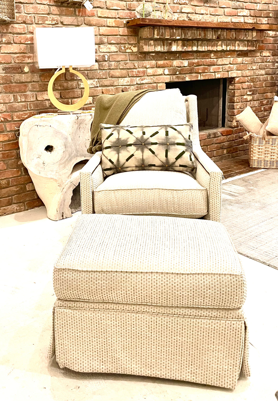 Swivel Glide Chair & Ottoman