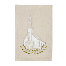 Load image into Gallery viewer, Painted faux linen hand towel
