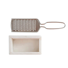 Load image into Gallery viewer, Marble &amp; Stainless Steel Grater
