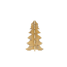 Load image into Gallery viewer, Gold Wood Interlocking Tree
