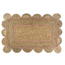 Load image into Gallery viewer, Scalloped Jute Rug
