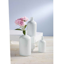 Load image into Gallery viewer, White Bottleneck Vase
