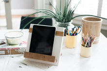 Load image into Gallery viewer, White Mod ipad/cookbook Holder
