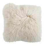 Mongolian Lamb Fur Pillow, 20
