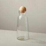 Load image into Gallery viewer, Glass and Mango Wood Decanter
