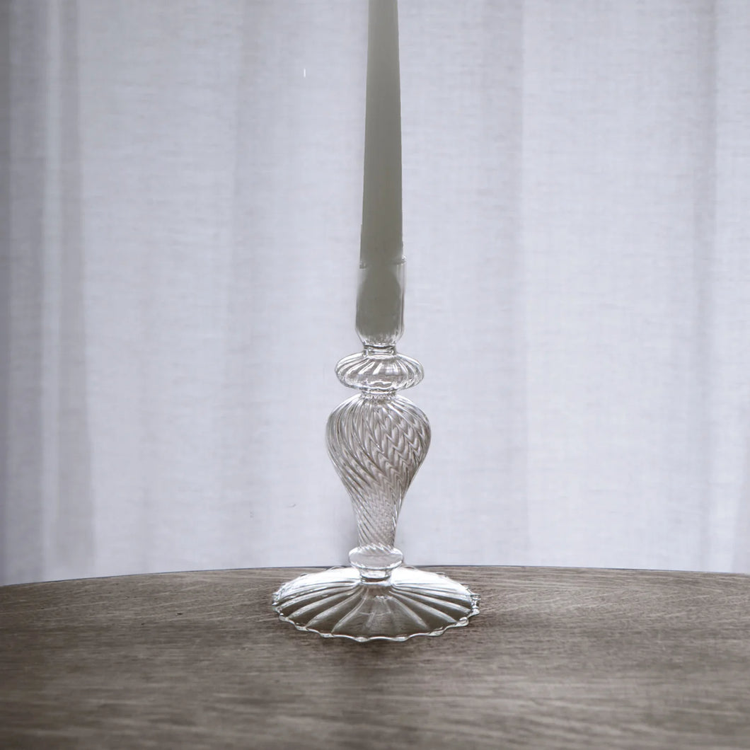 Daphne Glass Candlestick
