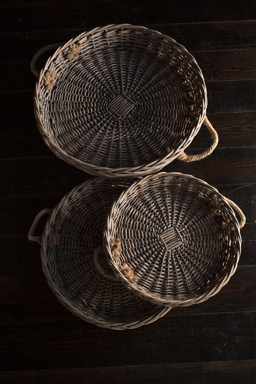 Round Willow Wall Basket