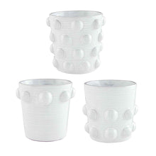Load image into Gallery viewer, White Beaded Pots
