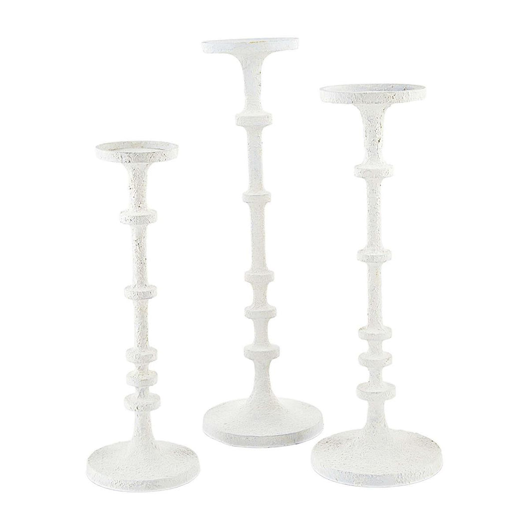 White Metal Candelstick