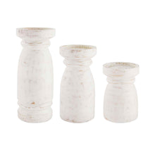 Load image into Gallery viewer, White Washed Candlestick
