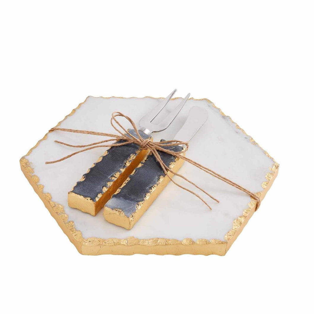 Chipped Marble Cheese set