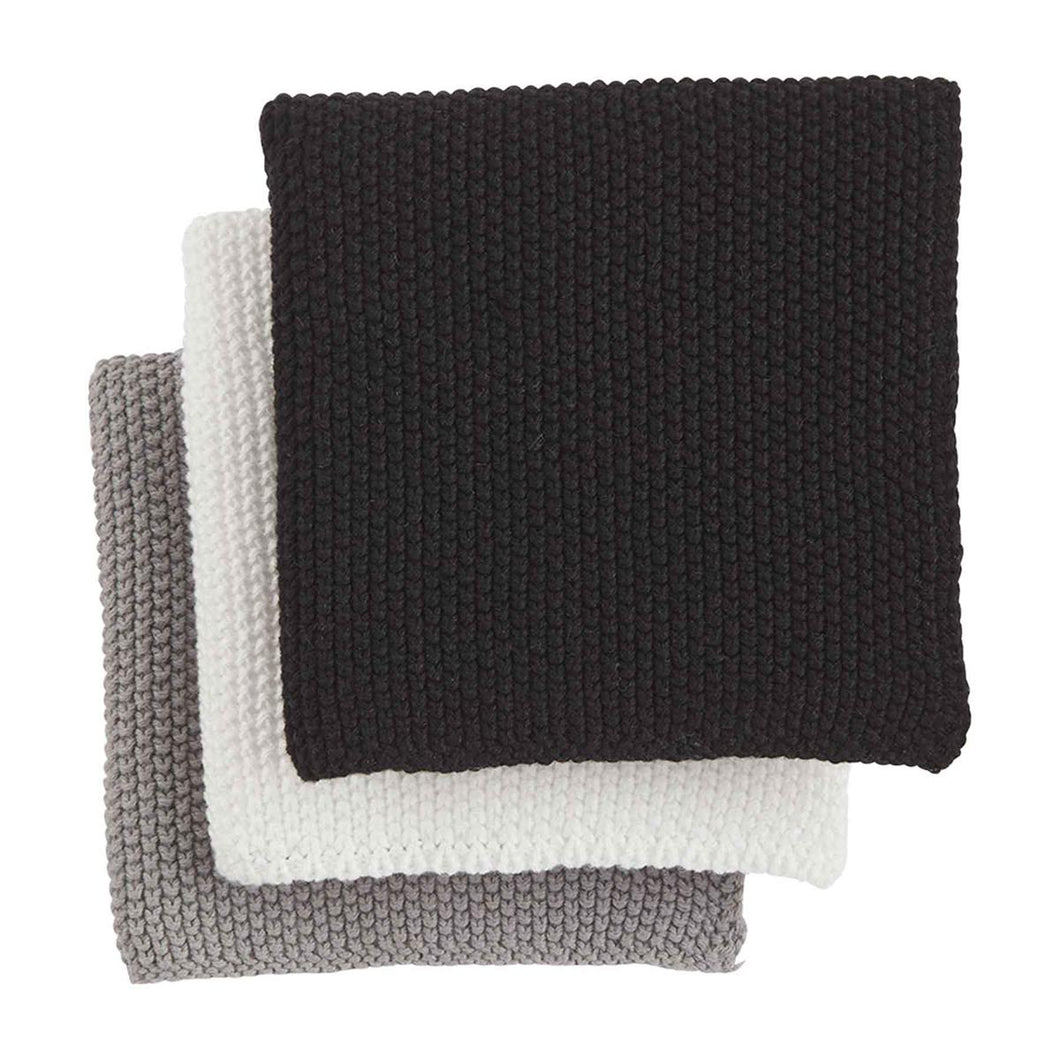 Knit Dish Cloth Set/3