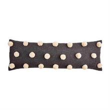 Load image into Gallery viewer, Black Pom Pom Pillow
