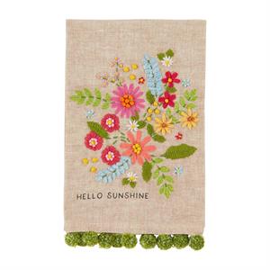 Floral Pom Towel