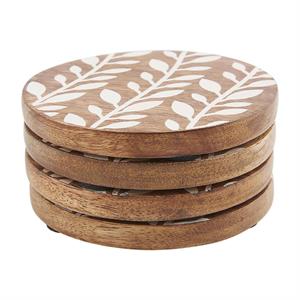 Carved Coaster Set