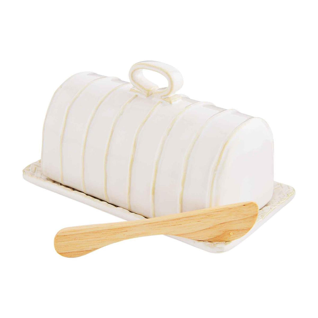 Textured Butter Dish w/spreader