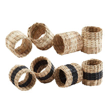 Load image into Gallery viewer, Round Seagrass Napkin Rings S/4
