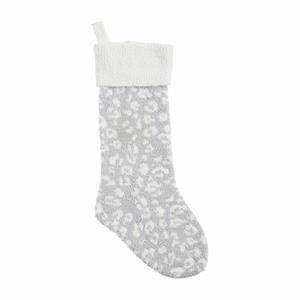 Chenille Animal Print Stocking