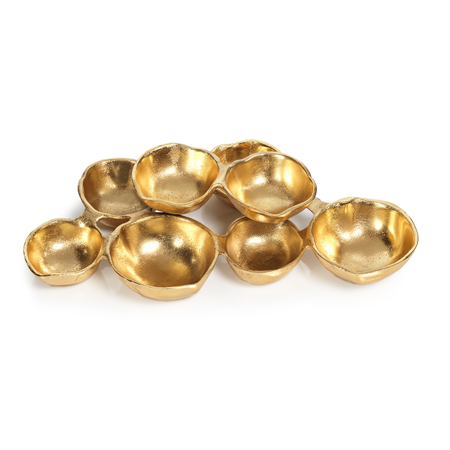 Cluster of Serving Bowls, Gold