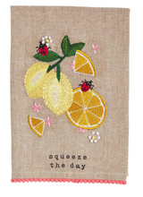 Load image into Gallery viewer, FRUIT EMBROIDERED TOWEL
