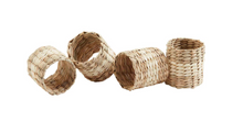 Load image into Gallery viewer, Round Seagrass Napkin Rings S/4
