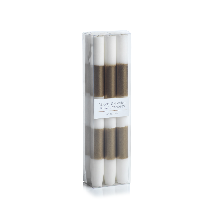 Stripped Taper Candles