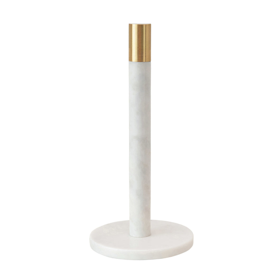 Marble & Brass Paper Towel Holder