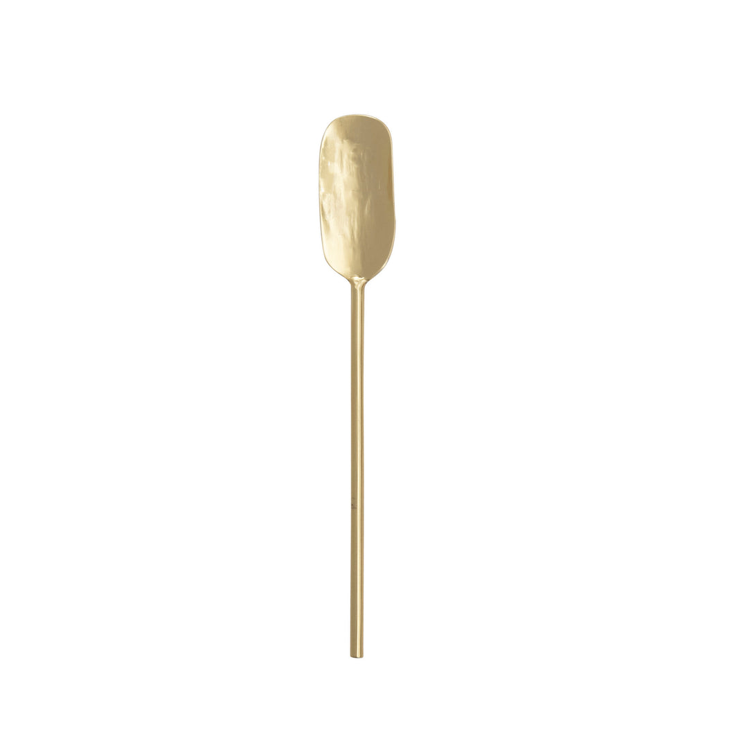 Stainless Steel Spoon, brass finish