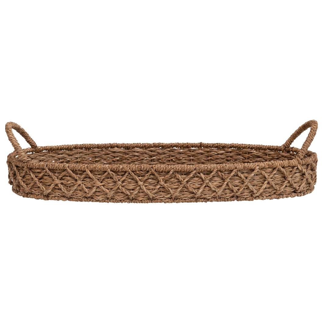 Seagrass Tray w/handles