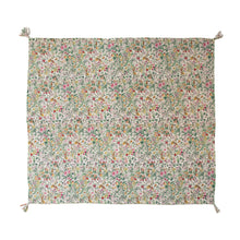 Load image into Gallery viewer, Floral Quilted Cotton Throw
