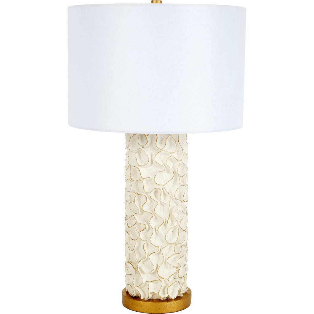 White Swirl Lamp