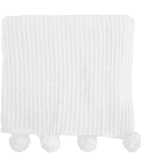 Chenille Pom Blanket