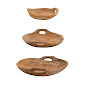 Load image into Gallery viewer, Teak Wood Bowls with Handles
