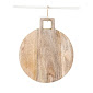 Round Cutting Board w/square handle