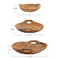 Load image into Gallery viewer, Teak Wood Bowls with Handles
