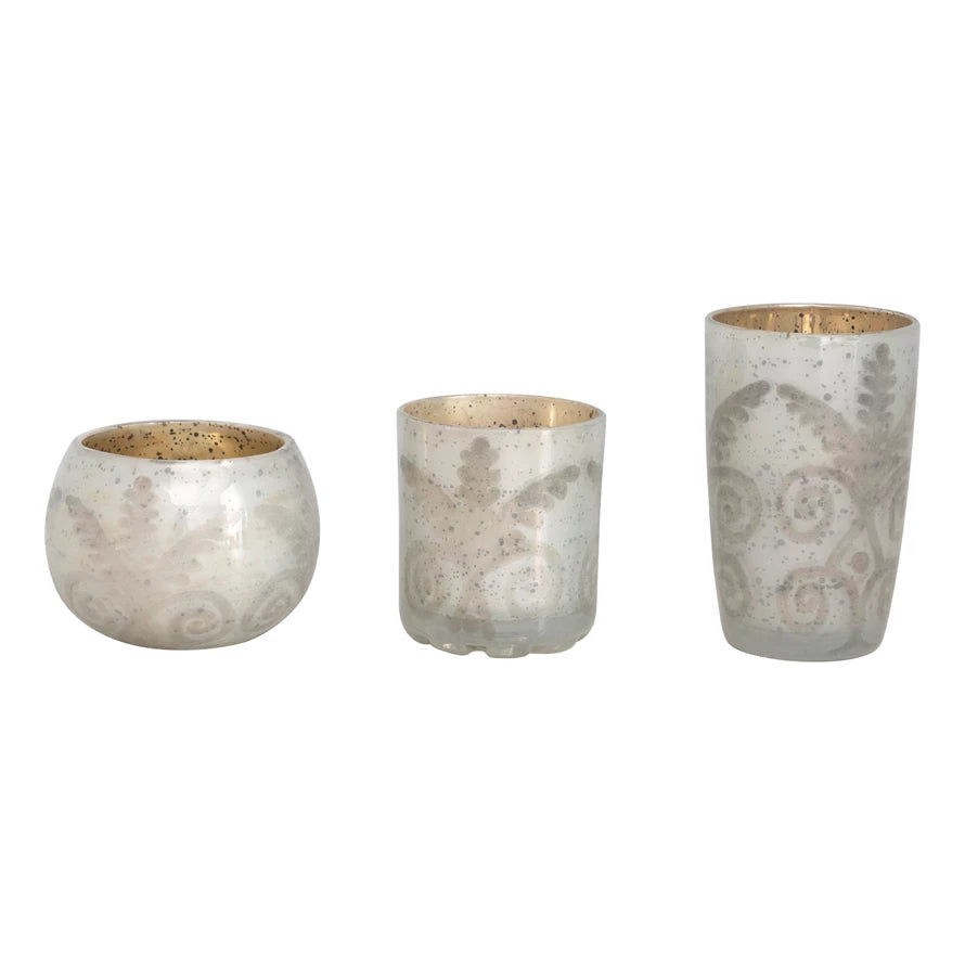 Mercury Glass Votive Holder