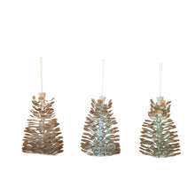 Load image into Gallery viewer, Handmade Recycled Paper Pinecone Ornament
