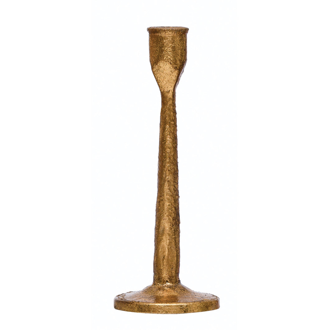 Gold Cast Iron Taper Holder